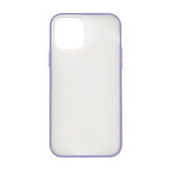Клип-кейс (накладка) Shell для Apple iPhone 11 пластик, прозрачный с лавандовой рамкой