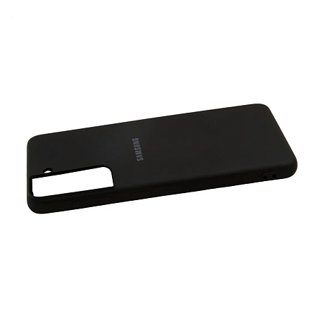 Клип-кейс (накладка) для Samsung Galaxy S21 силикон, чёрный - 4