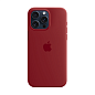 Клип-кейс (накладка) Silicone Case для Apple iPhone 15 Pro силикон, красный