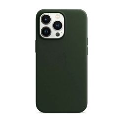 Клип-кейс (накладка) Apple Leather Case MagSafe для Apple iPhone 13 Pro кожа, Sequoia Green