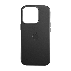 Клип-кейс (накладка) Leather Case MagSafe для Apple iPhone 16 Pro кожа, чёрный