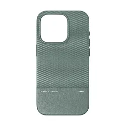 Клип-кейс (накладка) Native Union (Re) Classic Case для Apple iPhone 15 Pro поликарбонат, древесная целюлоза, зелёный