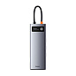 Адаптер-разветвитель для компьютера Baseus Metal Gleam Series/Starjoy (USB3.0+PD+HDMI+SD/TF+RJ45+VGA) (9в1)
