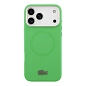 Клип-кейс (накладка) CG Mobile Lacoste Liquid Silicone Magsafe для Apple iPhone 17 Pro Max силикон, зелёный