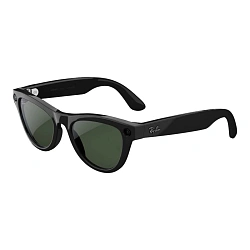 Умные очки Ray-Ban Skyler Gen 2 Shiny Black, Clear/Graphite Green, (52-20-150mm)