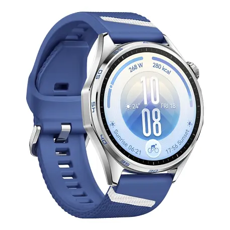 Умные часы Huawei Watch GT 7 46mm серебристый (синий ремешок) - 3