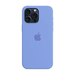 Клип-кейс (накладка) Silicone Case для Apple iPhone 15 Pro силикон, лиловый