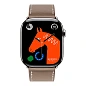 Умные часы Apple Watch Hermes Series 11 46mm GPS + Cellular Silver Titanium Case Etoupe Single Tour Strap (with Orange Hermès Sport band) - 2