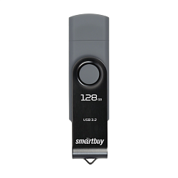 USB-флешка SmartBuy Twist Dual 128 ГБ серый