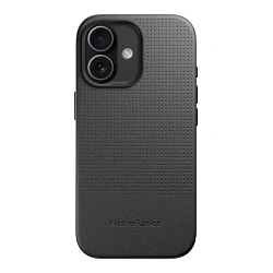 Клип-кейс (накладка) Native Union Active Case для Apple iPhone 17 полиуретан, поликарбонат, чёрный