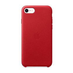 Клип-кейс (накладка) Apple Leather Case для Apple iPhone SE 2020 / 2022 кожа, Red