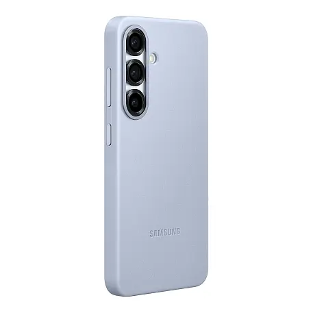 Клип-кейс (накладка) Samsung Kindsuit Case для Samsung Galaxy S25 экокожа, поликарбонат, голубой - 2