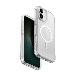 Клип-кейс (накладка) UNIQ Combat MagSafe для Apple iPhone 16 полиуретан, прозрачный