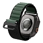 Ремешок Spigen WBF1 для Apple Watch 44 / 45 / 46 / 49mm нейлон чёрный, зелёный