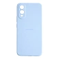 Клип-кейс (накладка) Silicone cover закрытый для Samsung Galaxy S25 Edge силикон, голубой