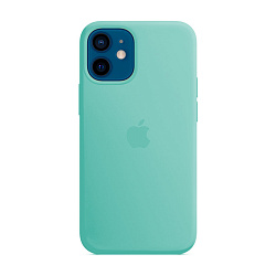 Клип-кейс (накладка) Silicone Case для Apple iPhone 12 Mini силикон, бирюзовый