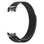 Миланский сетчатый браслет Doossy для Xiaomi Smart Band 8 / 9 / 10 сталь чёрный