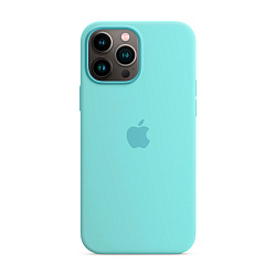 Клип-кейс (накладка) Silicone Case для Apple iPhone 13 Pro силикон, бирюзовый
