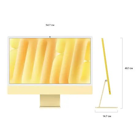 Моноблок Apple iMac 24" M4 (10-core GPU) 16 ГБ, 256 ГБ (Z1EK000L2), жёлтый - 4