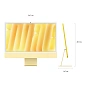 Моноблок Apple iMac 24" M4 (10-core GPU) 16 ГБ, 256 ГБ (Z1EK000L2), жёлтый - 4