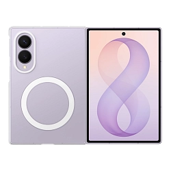 Клип-кейс (накладка) Samsung Clear Magnet Case для Samsung Galaxy Z Fold8  полиуретан, поликарбонат, прозрачный