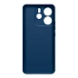 Клип-кейс (накладка) Silicone cover закрытый для Xiaomi Redmi Note 14 4G силикон, тёмно-синий - 2