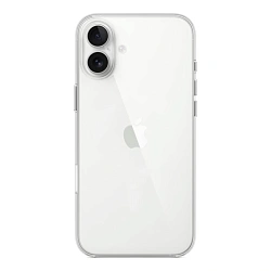 Клип-кейс (накладка) Ice Crust для Apple iPhone 16 силикон, прозрачный