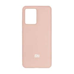 Клип-кейс (накладка) Silicone cover закрытый для Xiaomi Redmi Note 12 силикон, пудровый