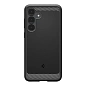 Клип-кейс (накладка) Spigen Rugged Armor для Samsung Galaxy S25 FE полиуретан, чёрный