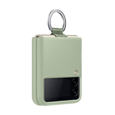 Клип-кейс (накладка) Samsung Silicone cover With Ring для Samsung Galaxy Z Flip 3 - 2