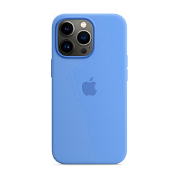 Клип-кейс (накладка) Silicone Case для Apple iPhone 13 Pro Max силикон, васильковый