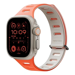 Ремешок Native Union Active Band для Apple Watch 38 / 40 / 41 / 42mm силикон оранжевый, серый