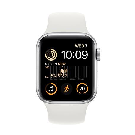 Умные часы Apple Watch SE (2023) 40mm GPS Silver Aluminum Case White Sport Band S/M - 2