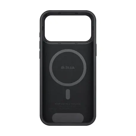 Клип-кейс (накладка) Pitaka Aramid UltraGuard Case для Apple iPhone 17 Pro Max кевлар (арамид), чёрно-серый (узкая полоска) (KI1701PBM) - 2