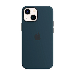 Клип-кейс (накладка) Silicone Case для Apple iPhone 13 силикон, тёмно-синий