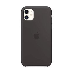 Клип-кейс (накладка) Apple Silicone Case для Apple iPhone 11 силикон, Black