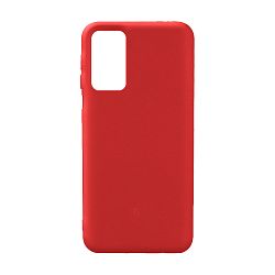 Клип-кейс (накладка) Silicone cover (без лого) для Xiaomi Redmi Note 10 / Redmi Note 10s силикон, красный