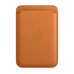 Кардхолдер Apple Leather Wallet with Magsafe для Apple iPhone кожа, Golden Brown (Find My)