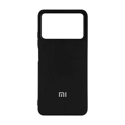 Клип-кейс (накладка) Silicone cover закрытый для Xiaomi Poco M4 Pro 5G силикон, чёрный