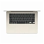 Ноутбук Apple Macbook Air 15" (2024) M3 16 ГБ, 256 ГБ SSD (MC9F4), "сияющая звезда" - 2