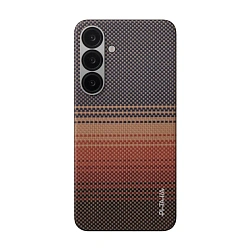 Клип-кейс (накладка) Pitaka Tactile Woven Case для Samsung Galaxy S25 Plus кевлар (арамид), "закат"