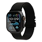 Миланский сетчатый браслет VLP Milanese Band Pro для Apple Watch 42 / 44 / 45 / 49mm сталь (Уценка) чёрный (отличное состояние, повреждена упаковка)