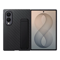 Клип-кейс (накладка) Samsung Carbon Standing Case для Samsung Galaxy Z Fold8  арамидное волкно, алюминий, поликарбонат, чёрный