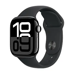 Умные часы Apple Watch Series 10 42mm GPS Jet Black Aluminum Case Black Sport Band