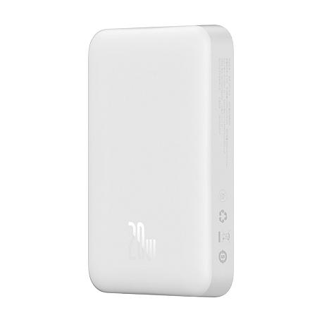 Внешний аккумулятор с беспроводной зарядкой Baseus Magnetic Mini Wireless Fast Charge 10000 мАч 20 Вт белый - 3