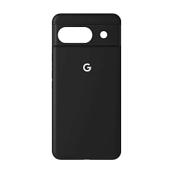 Клип-кейс (накладка) Silicone cover закрытый для Google Pixel 8a силикон, чёрный