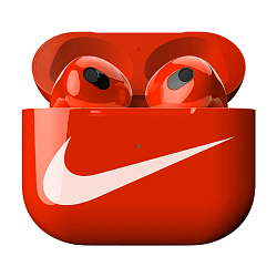 Беспроводные наушники Apple AirPods 3 with MagSafe "Nike" красный (полная покраска) (MME73)