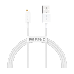 Дата-кабель Baseus Superior Series Lightning 1 м, белый