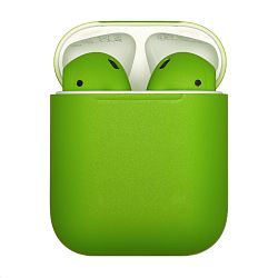 Беспроводные наушники Apple AirPods 2 с зарядным футляром зелёный матовый (MV7N2)