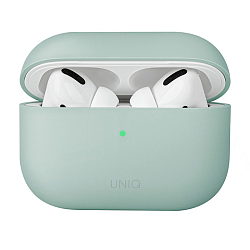 Кобура UNIQ Lino для Apple AirPods Pro 2 поликарбонат, силикон, мятный